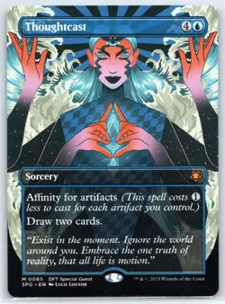 Thoughtcast BORDERLESS - Aetherdrift Special Guests - MTG - Magic - Near Mint - Image 1