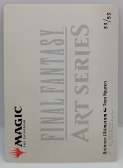 Ruinous Ultimatum (Art Series) #33/53 Final Fantasy MTG Near Mint - Image 2