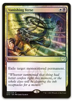 Vanishing Verse #244 (Foil) (NM) Strixhaven STX Magic MTG - Image 1