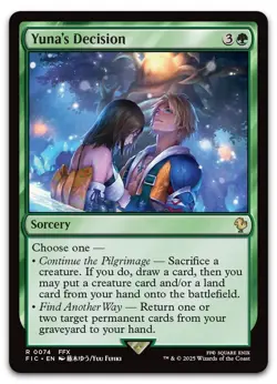 Yuna's Decision #74 (NM) Final Fantasy FIC Magic MTG - Image 1