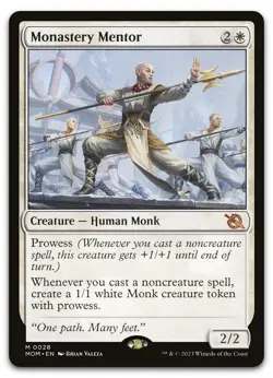 Monastery Mentor #28 (NM) March of the Machine MOM Magic MTG - Image 1