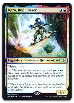 Kaza, Roil Chaser #225 (Foil) (LP) Prerelease Cards PRE Magic MTG - Image 1