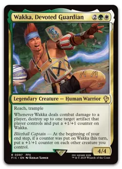 Wakka, Devoted Guardian #97 (NM) Final Fantasy FIC Magic MTG - Image 1