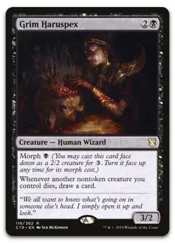 Grim Haruspex #118 (NM) Commander 2019 C19 Magic MTG - Image 1