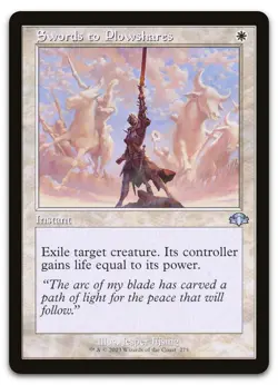 Swords to Plowshares (Retro Frame) #275 (NM) Dominaria Remastered DMR Magic MTG - Image 1