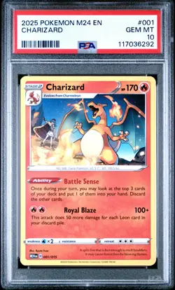 2025 POKEMON M24 EN-MCDONALD'S COLL #001 CHARIZARD PSA 10 - Image 1