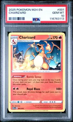 2025 POKEMON M24 EN-MCDONALD'S COLL #001 CHARIZARD PSA 10 - Image 1