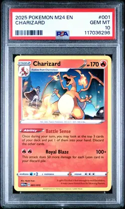 2025 POKEMON M24 EN-MCDONALD'S COLL #001 CHARIZARD PSA 10 - Image 1