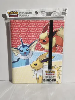 Pokemon TCG Eeveelutions Ultra-Pro PRO-Binder Portfolio 9 Pocket 360 New - Image 1