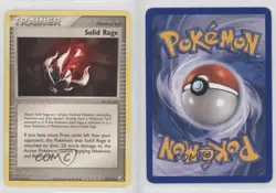 Solid Rage Pokemon EX Unseen Forces #92 2005 2f4 - Image 3