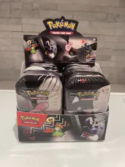 Pokemon Black Bolt And White Flare Mini Tin Display Tins X8 - 1 Of Each Art Work - Image 1