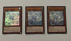 x3 YuGiOh! Mulcharmy Purulia MZTM-EN083 Ultra Rare 1st Ed x 3 PLAYSET - Image 1