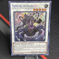 Yugioh Tsuchigumo, the Poisonous Mayakashi HISU-EN033 1st Secret Rare - Image 1