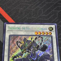 Yugioh Tsuchigumo, the Poisonous Mayakashi HISU-EN033 1st Secret Rare - Image 3