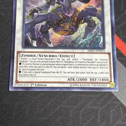 Yugioh Tsuchigumo, the Poisonous Mayakashi HISU-EN033 1st Secret Rare - Image 4