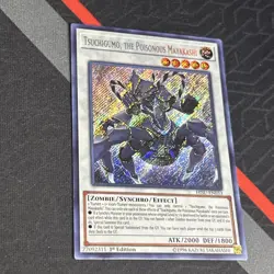 Yugioh Tsuchigumo, the Poisonous Mayakashi HISU-EN033 1st Secret Rare - Image 5
