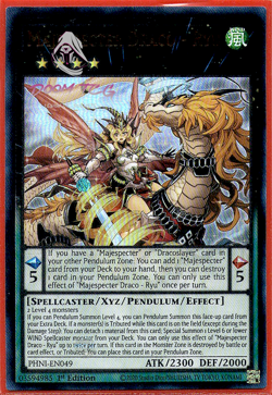 Yugioh! Majespecter Draco - Ryu PHNI-EN049 (UR) 1st Ed "Majespecter Support" - Image 1