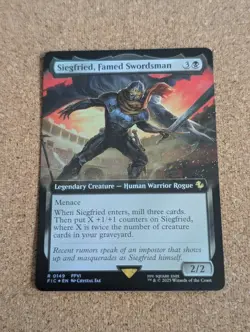 Siegfried Famed Swordsman Extended Art Foil Final Fantasy MTG 0149 Rare - Image 1