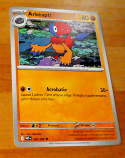 POKEMON FLAMME BLANCHE CARD CARTE ARKEAPTI 050/086 WHT EV10.5 FR MINT - Image 1