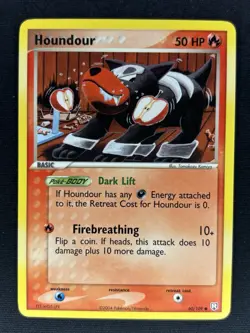 Houndour 60/109 - EX Team Rocket Returns Non-Holo Pokemon Card - LP - Image 1