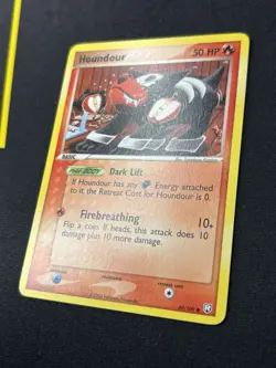 Houndour 60/109 - EX Team Rocket Returns Non-Holo Pokemon Card - LP - Image 2