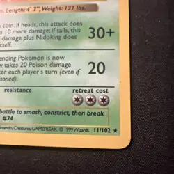 Pokemon Card - Nidoqueen Jungle 1st Edition 7/64 Holo Rare - Image 5