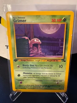 GRIMER - 48/62 - 1st Edition Fossil - Common - Pokemon Card - LP - Image 1