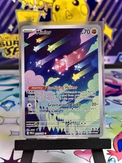 🌠☄ Minior IR 201/182 SV04 Illustration Rare Paradox Rift Pokemon Card TCG NM - Image 1
