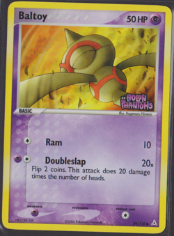 59/110 Baltoy Reverse Holo Pokemon TCG Card - ex Holon Phantoms - Image 3
