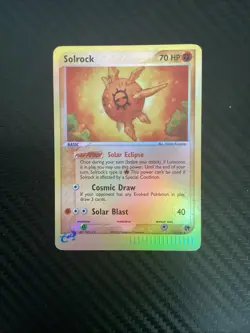 Solrock 13/100 Reverse Holo Card (Sandstorm) - Rare - 2003 - Pokemon Card NM - Image 1