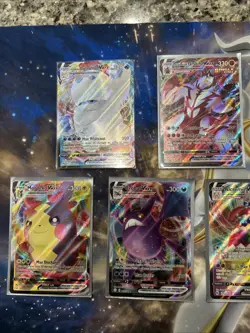 Pokemon TCG Full Art Vmax 7 Card Lot Bundle Nm/M Texture Foil - Image 2