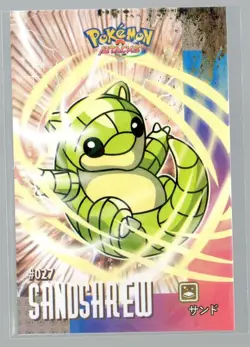 Pokemon Card Database Attacks Cracked Ice Holo SANDSHREW#027 - Image 1