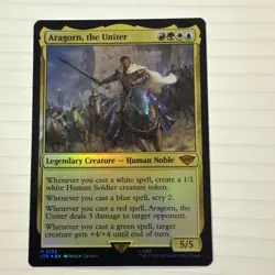MTG Aragorn, the Uniter (Foil) The Lord of the Rings 0192 LP - NM - Image 1