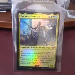 MTG Aragorn, the Uniter (Foil) The Lord of the Rings 0192 LP - NM - Image 1