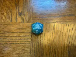 Magic the Gathering Final Fantasy D20 Spindown Die - Blue Crystal - MTG - Image 1