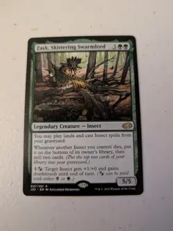 MTG - Zask, Skittering Swarmlord - J22 047/051 - Jumpstart 2022 - Rare - Magic - Image 1