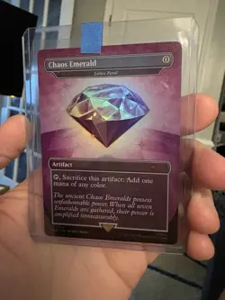 Chaos Emerald (Lotus Petal) Purple 7034 Secret Lair Drop Sonic Bonus MTG NM - Image 1