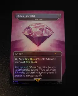 Chaos Emerald (Lotus Petal) Purple 7034 Secret Lair Drop Sonic Bonus MTG NM - Image 1