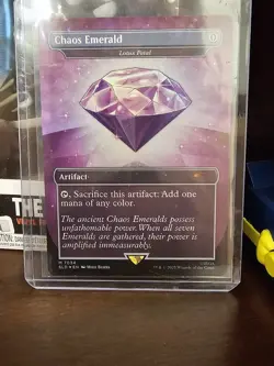 Chaos Emerald (Lotus Petal) Purple 7034 Secret Lair Drop Sonic Bonus MTG NM - Image 1