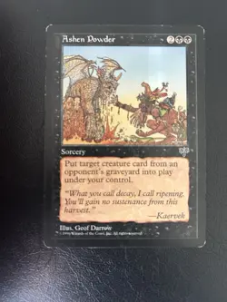 Mtg Ashen Powder Mirage Regular Rare 1996 - Image 1