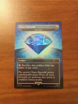 Chaos Emerald (Lotus Petal) Blue 7033 Secret Lair Drop Sonic Bonus MTG NM - Image 1