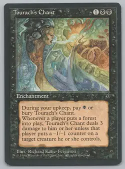 MTG Playset (4) - Fallen Empires - Tourach's Chant -f644 - Image 2