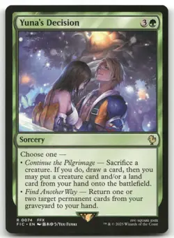 Yuna's Decision 74 MTG Commander: FINAL FANTASY R NM - Image 1