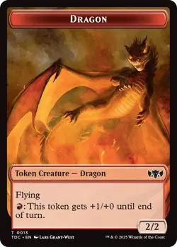 4x Dragon Egg/Dragon Token, Tarkir Dragonstorm Tokens, MTG, 4 pack, Magic - Image 2