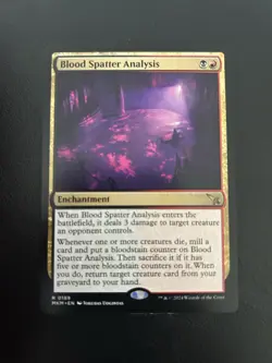 Mtg Blood Spatter Analysis Murders at Karlov Manor Regular Rare 189 - Image 1