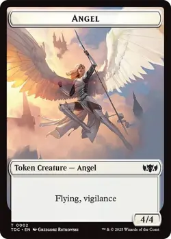 4x Angel/Spirit Token, Tarkir Dragonstorm Tokens, MTG, 4 pack, Magic - Image 1