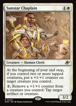 Sunstar Chaplain - Foil EOE NM MTG - Image 1