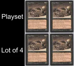 MTG Playset (4) - Visions - Crypt Rats -f642 - Image 1