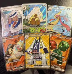 Lot Of 6 Surging Sparks Hits Full Art And Trainer Pokemon TCG Near Mint - Image 1