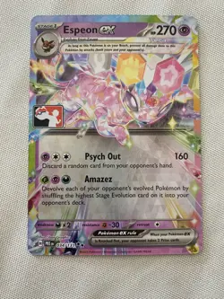 Espeon EX 034/131 NM Pokemon Play! Prize Pack Play Stamp Series 7 - In Hand - Image 1